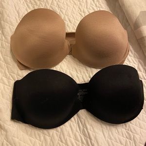 Victoria’s Secret strapless bras - lot of 2